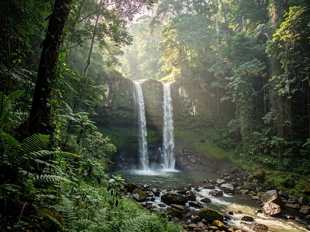 Joranda waterfall cascading 150m in Similipal