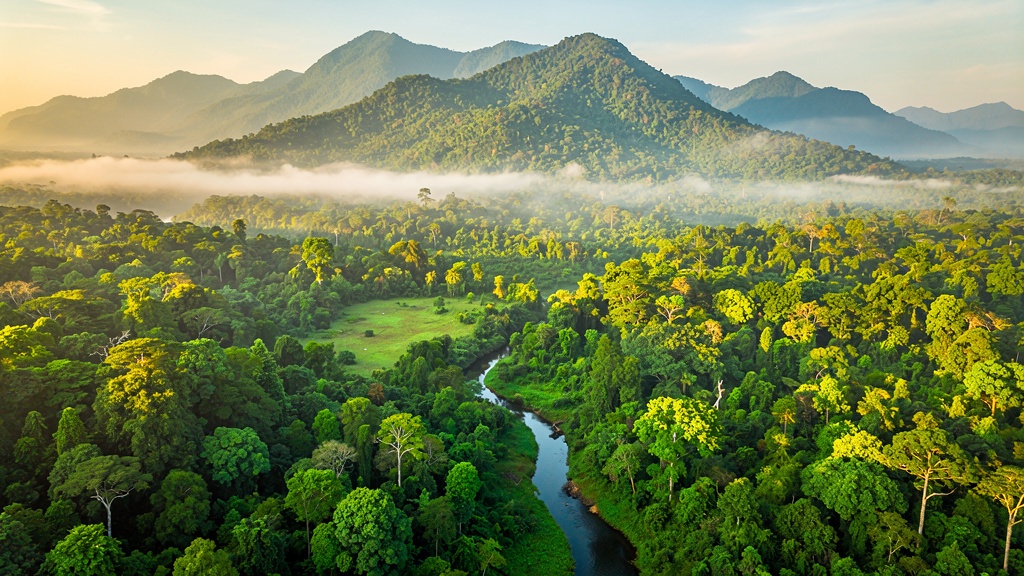 Aerial view of Similipal National Park in Mayurbhanj